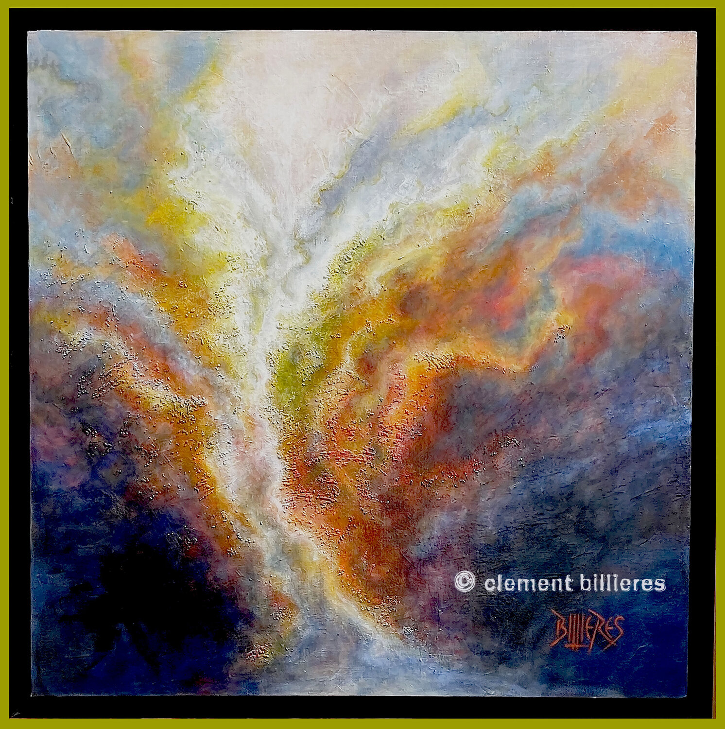 VULCANO CLEMENT BILLIERES Original painting for sale