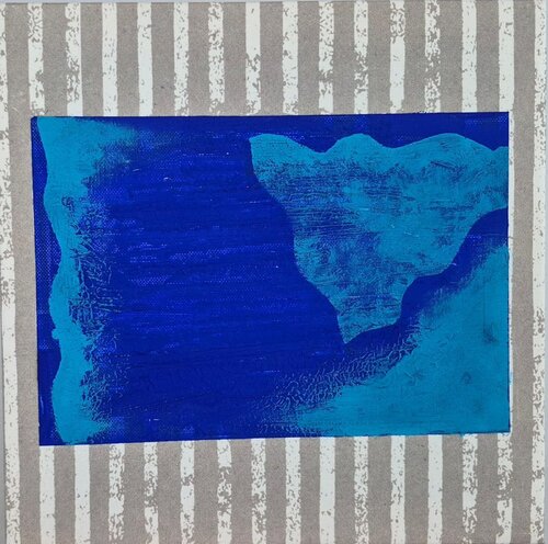 Blue in the flow by Sheida Mehr, Painting for Sale on Select