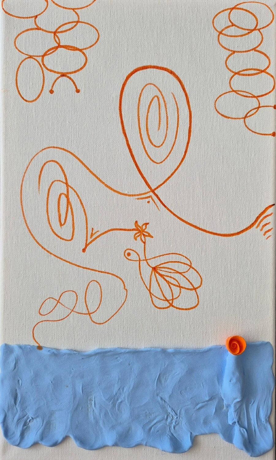 Little Flower Sheida Mehr Original painting for sale