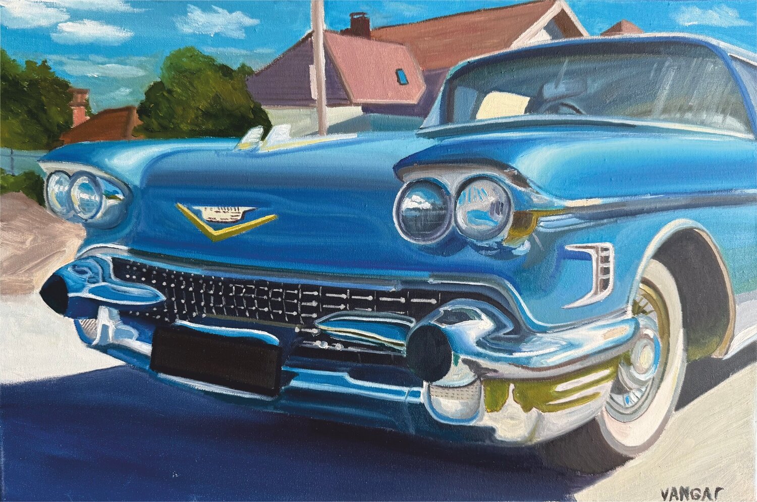 The Blue Dream on wheels Ivan Garbuzov Drawing for sale