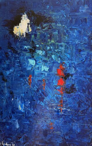 “Submerged Structure VII” by Miroslav Spadrna, Painting for Sale on Select