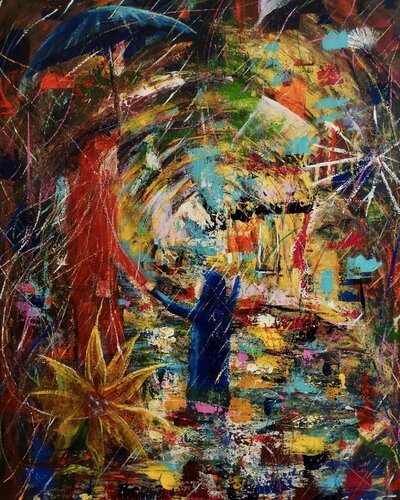 Tormenta de felicidad by Miroslav Spadrna, Painting for Sale on Select