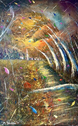 El sendero hacia el hogar by Miroslav Spadrna, Painting for Sale on Select