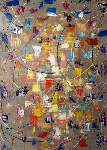 “Sinapsis de Color” by Miroslav Spadrna, Painting for Sale on Select