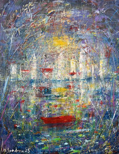 Reflejos del Silencio by Miroslav Spadrna, Painting for Sale on Select