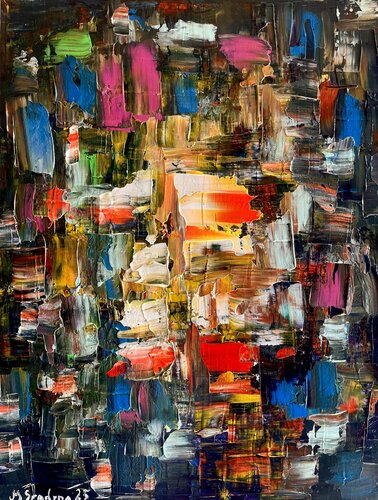 Ciudad Fragmentada by Miroslav Spadrna, Painting for Sale on Select