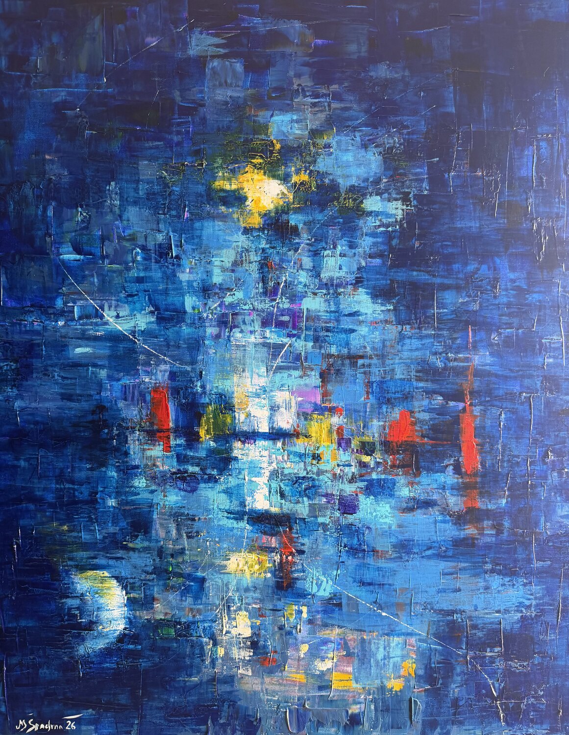 Núcleo de la noche Miroslav Spadrna Original painting for sale