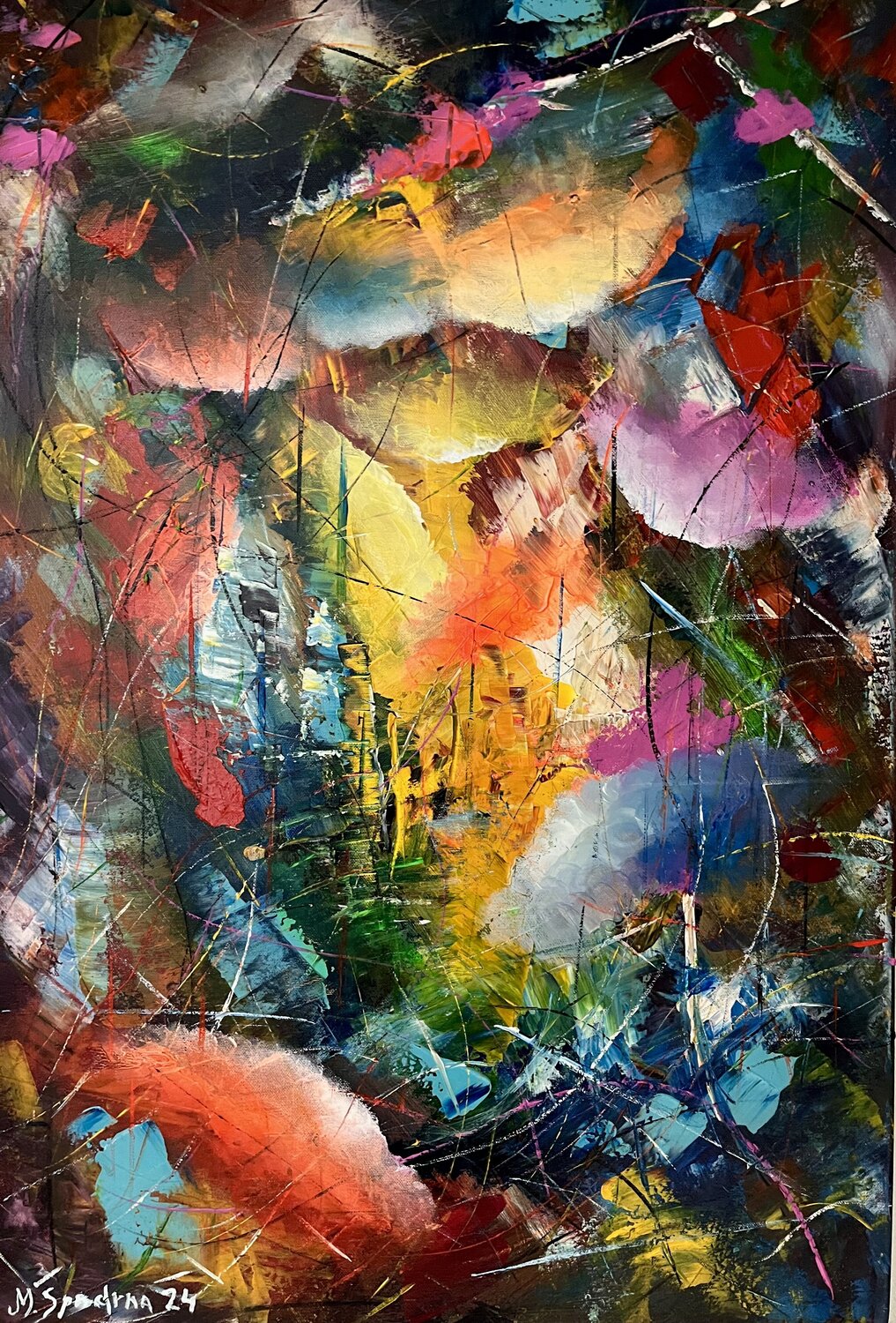Frecuencia interior Miroslav Spadrna Original painting for sale