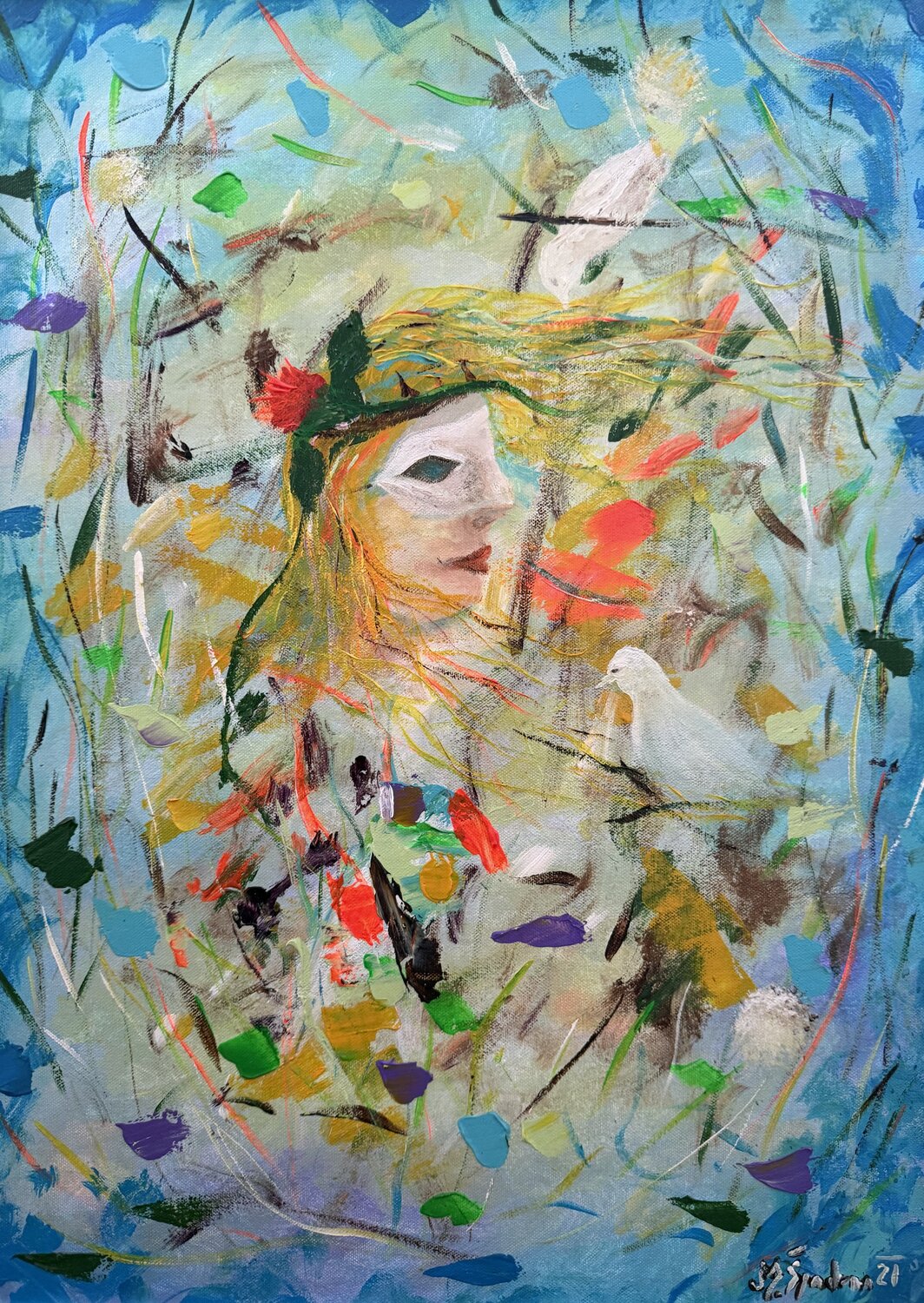 La Primavera Miroslav Spadrna Original painting for sale
