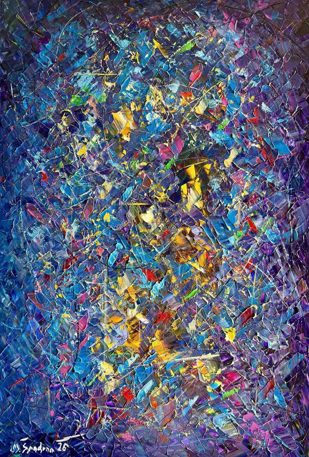 “Cuando la materia recuerda” Miroslav Spadrna Original painting for sale