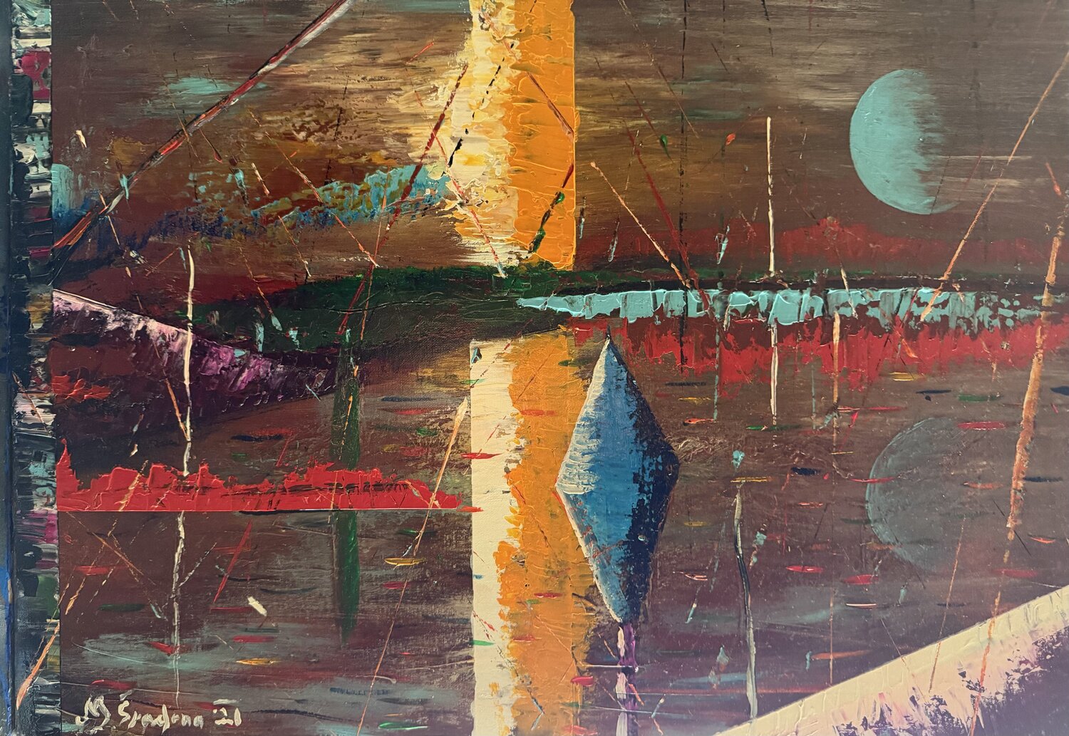 Horizonte Interior Miroslav Spadrna Original painting for sale