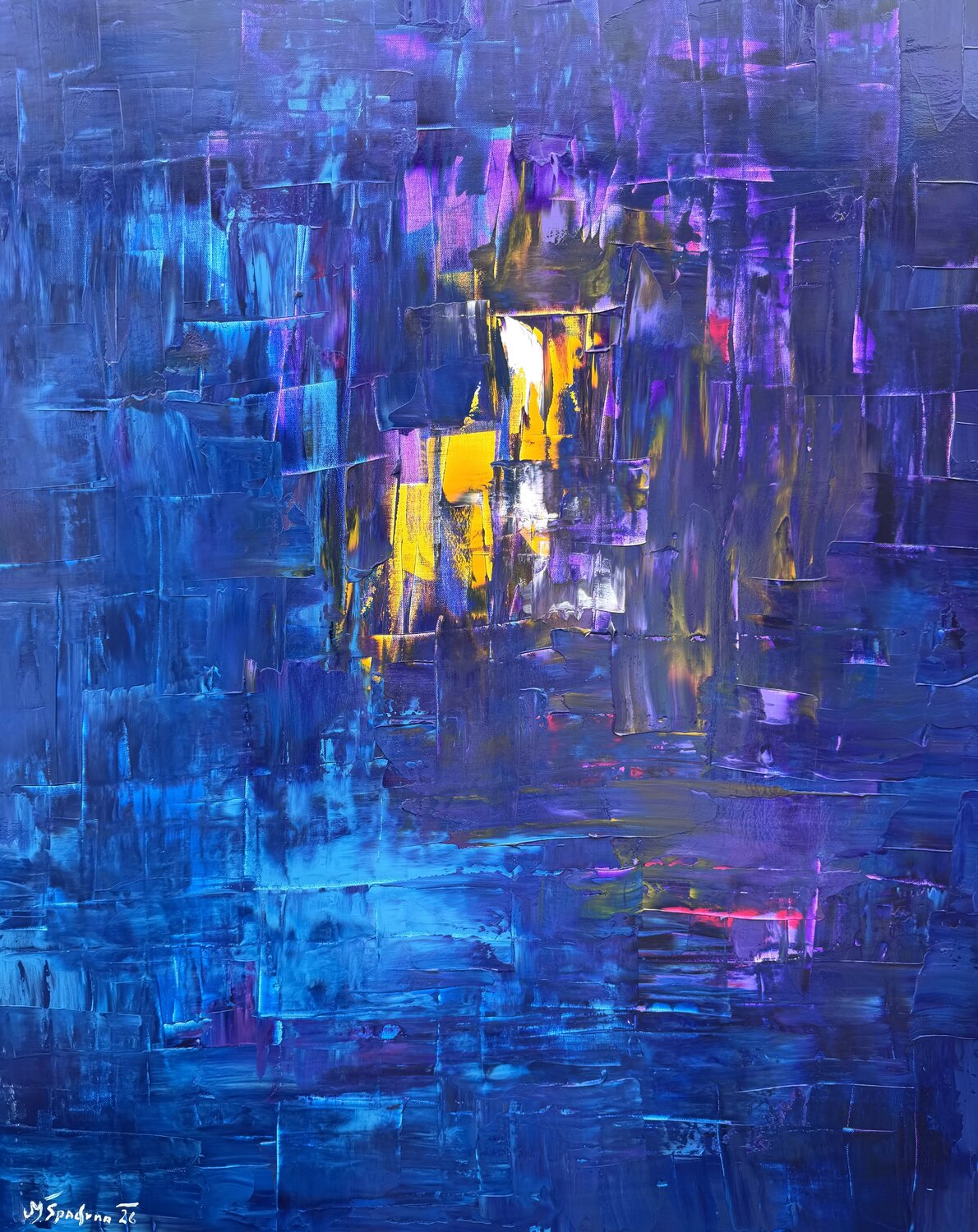 Arquitectura del Silencio Miroslav Spadrna Original painting for sale