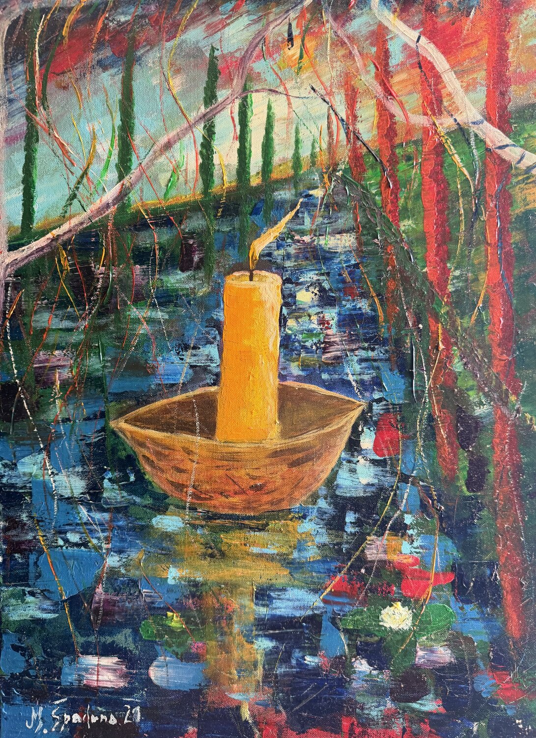 Luz Errante Miroslav Spadrna Original painting for sale