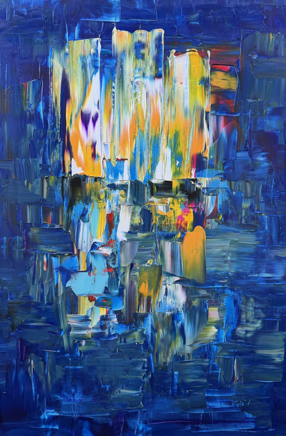 Portal Índigo: Convergencia Miroslav Spadrna Original painting for sale