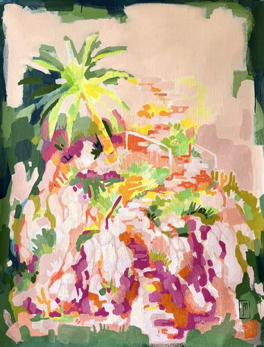 Ein Mittagsschlaf am Playa Bebé by Jurga Milašiūnaitė, Painting for Sale on Select