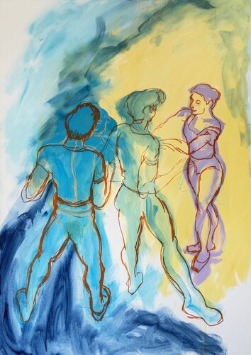 Pause von Leonard Gabriel, Malerei kaufen auf Select