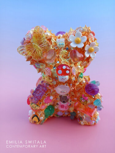 MYS PYS TEDDY BEAR SCULPTURE #423 by Emilia Switala, Sculpture for Sale on Select