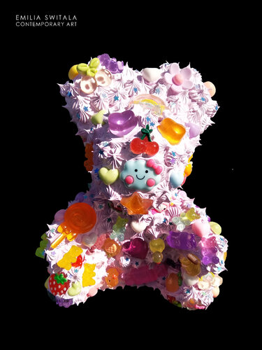 PAPASIAM TEDDY BEAR SCULPTURE #375 by Emilia Switala, Sculpture for Sale on Select