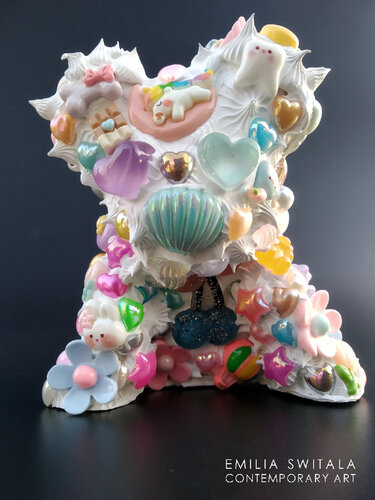 ROOKI TEDDY BEAR SCULPTURE #388 by Emilia Switala, Sculpture for Sale on Select