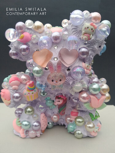 MISI GRUK TEDDY BEAR SCULPTURE #391 by Emilia Switala, Sculpture for Sale on Select