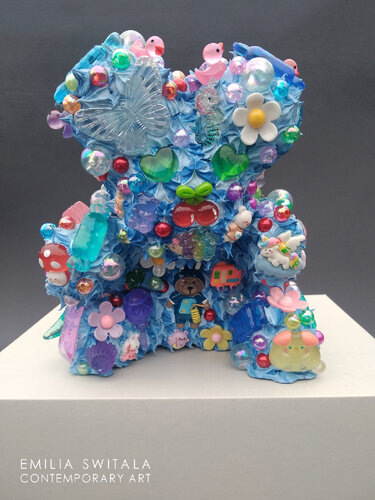 NENO BUK TEDDY BEAR SCULPTURE #395 by Emilia Switala, Sculpture for Sale on Select