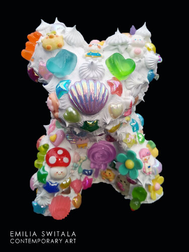 SIUFKA TEDDY BEAR SCULPTURE #386 by Emilia Switala, Sculpture for Sale on Select