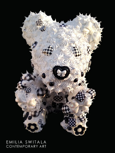 MAYASIA TEDDY BEAR SCULPTURE #402 by Emilia Switala, Sculpture for Sale on Select
