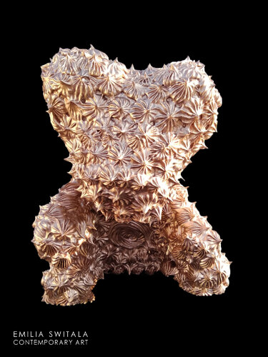 AGUU TEDDY BEAR SCULPTURE #403 by Emilia Switala, Sculpture for Sale on Select