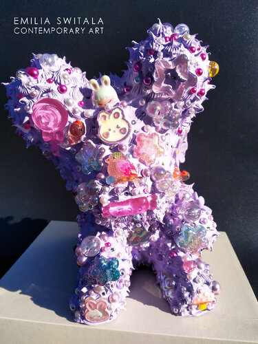 APUM NAPUM TEDDY BEAR SCULPTURE #409 by Emilia Switala, Sculpture for Sale on Select