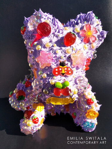 LOBENIA TEDDY BEAR SCULPTURE #411 by Emilia Switala, Sculpture for Sale on Select
