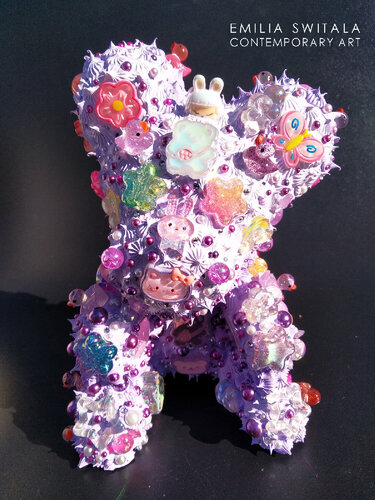 TWINKLE TWINKLE TEDDY BEAR SCULPTURE #412 by Emilia Switala, Sculpture for Sale on Select