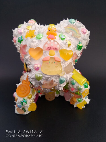 RESIUJE TEDDY BEAR SCULPTURE #378 by Emilia Switala, Sculpture for Sale on Select