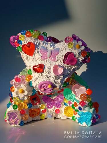ONLY ONLY TEDDY BEAR SCULPTURE #443 by Emilia Switala, Sculpture for Sale on Select