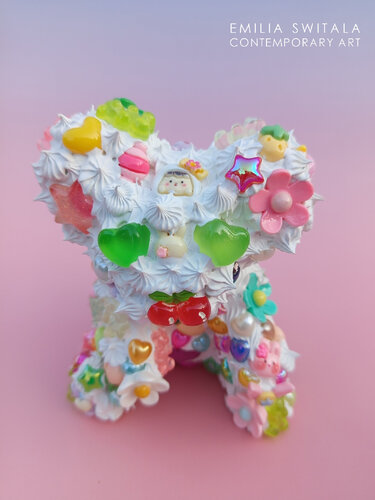 ONLY ONLY TEDDY BEAR SCULPTURE #431 by Emilia Switala, Sculpture for Sale on Select