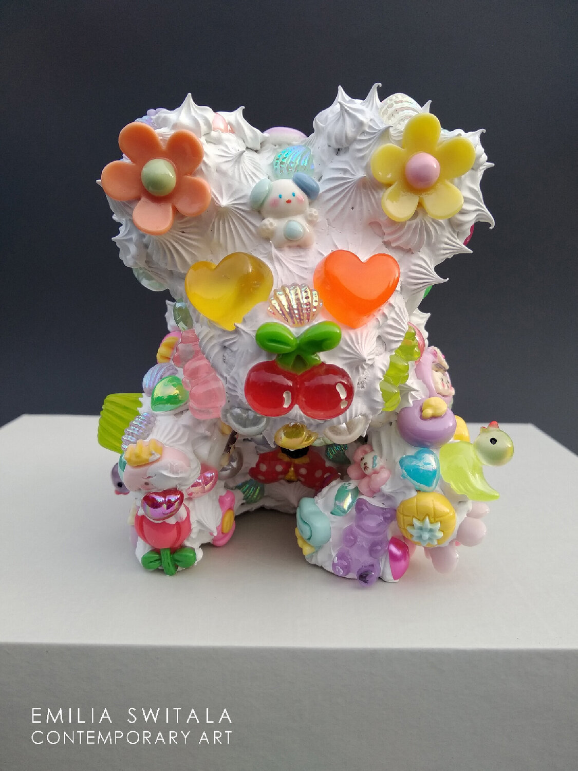 HIRITOPTER TEDDY BEAR SCULPTURE #385 Emilia Switala Sculpture for sale