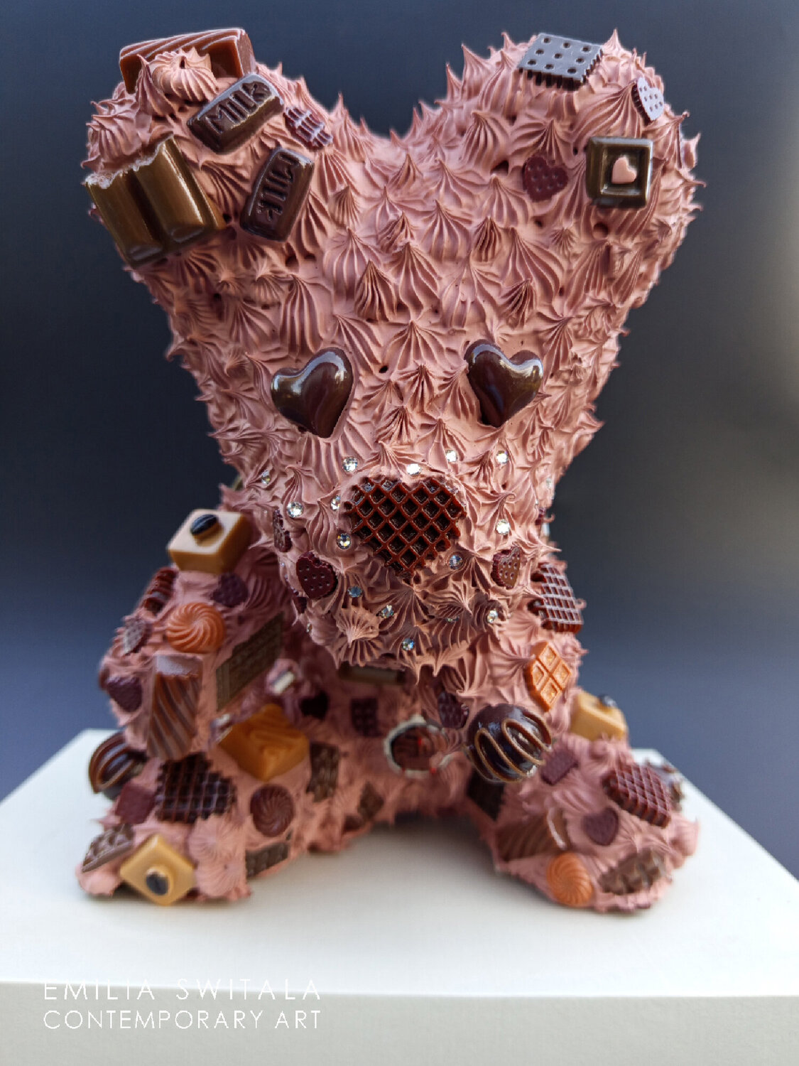 CHOKI CHOKI TEDDY BEAR SCULPTURE #416 Emilia Switala Sculpture for sale