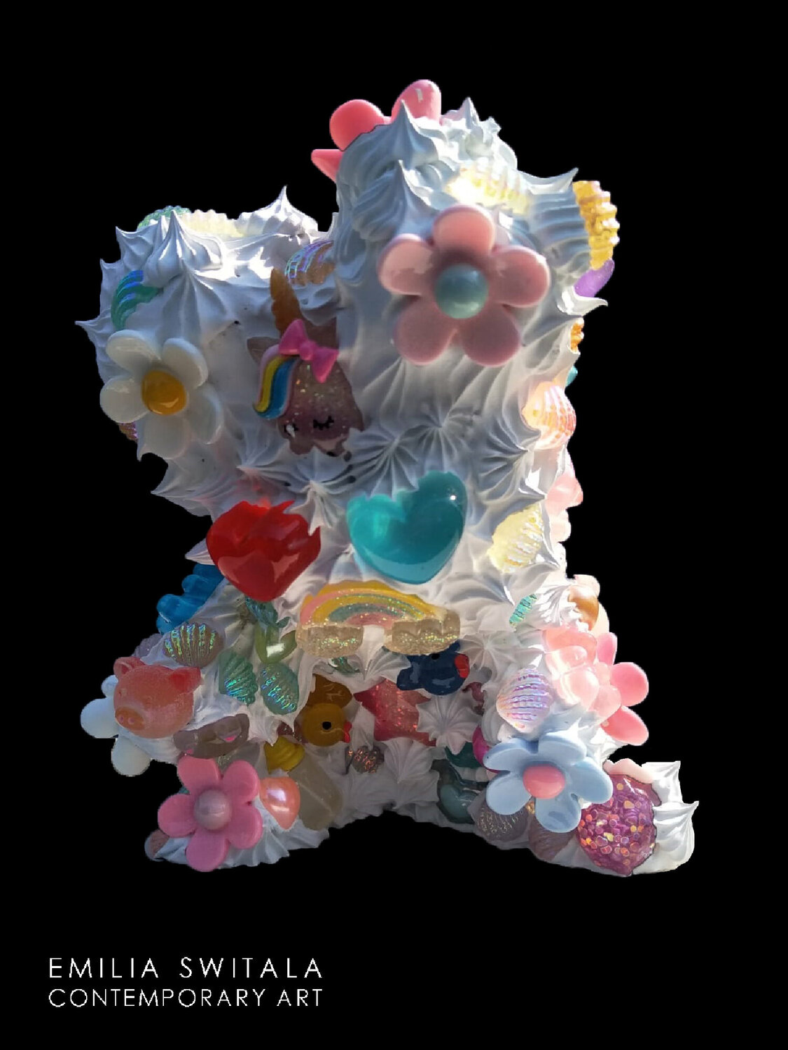FELIZ DE LA VIDA TEDDY BEAR SCULPTURE #382 Emilia Switala Sculpture for sale