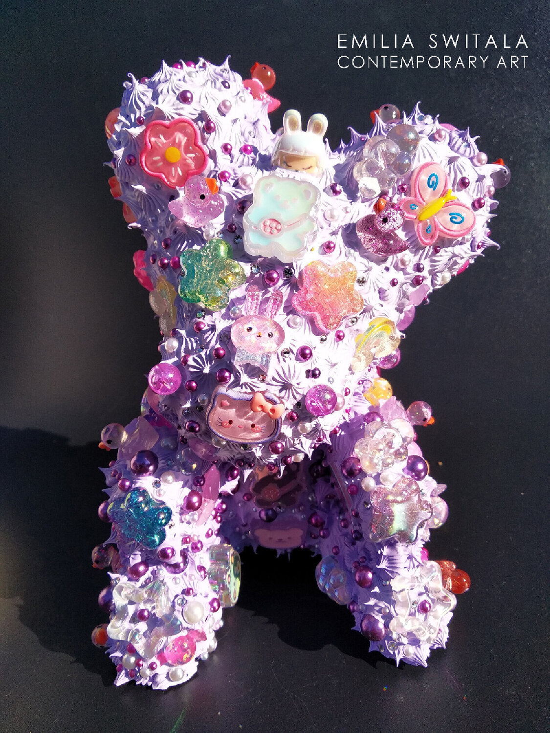 TWINKLE TWINKLE TEDDY BEAR SCULPTURE #412 Emilia Switala Sculpture for sale