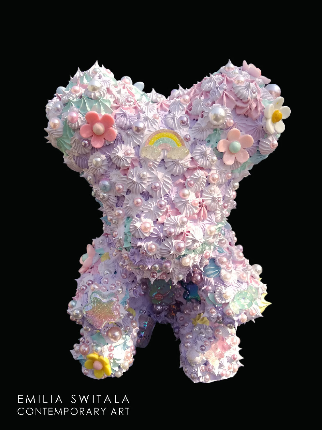 CASTORLANG TEDDY BEAR SCULPTURE #413 Emilia Switala Sculpture for sale