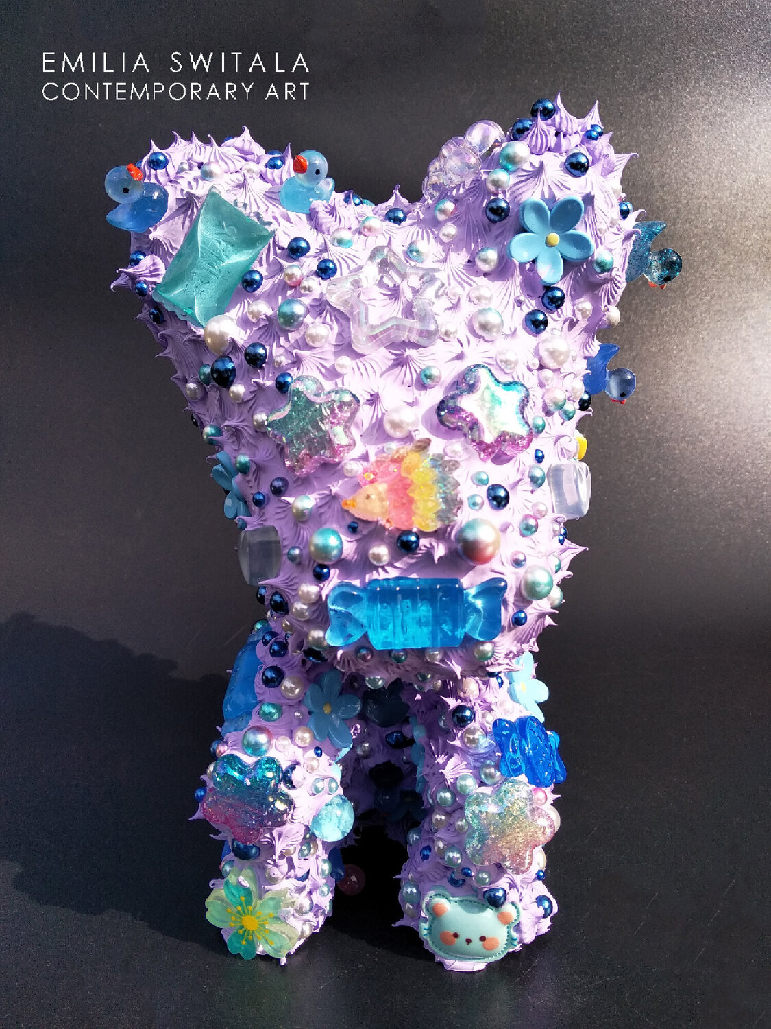 TURLI TURLI TEDDY BEAR SCULPTURE #415 Emilia Switala Sculpture for sale