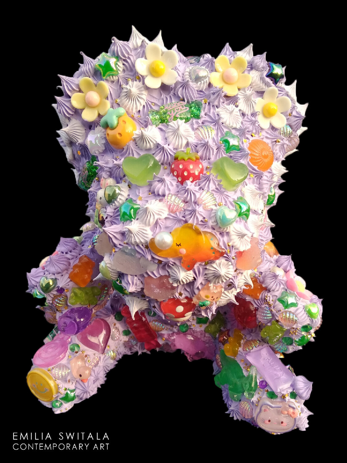 BOOBKA TEDDY BEAR SCULPTURE #376 Emilia Switala Sculpture for sale