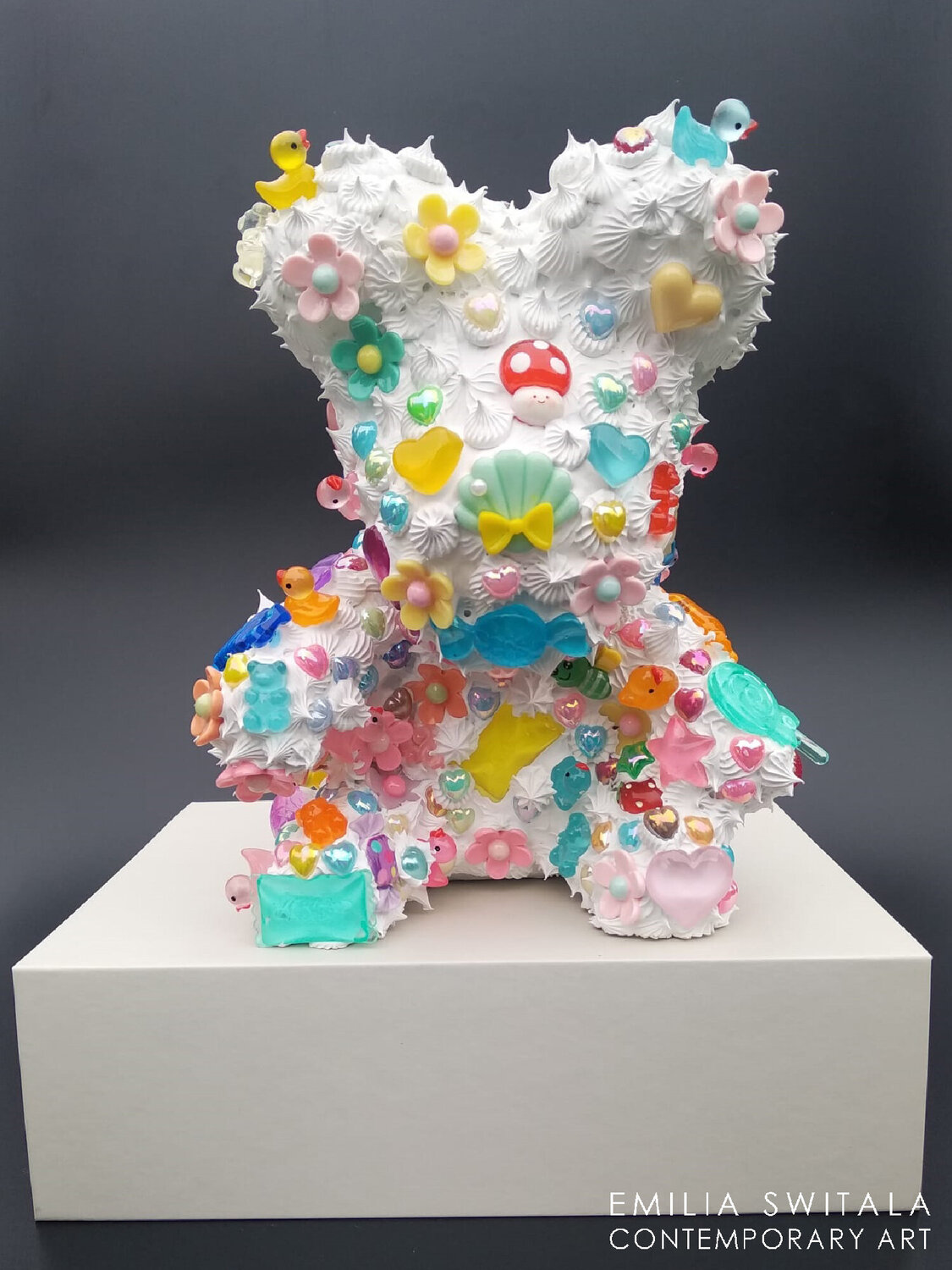 DILY DILY TEDDY BEAR SCULPTURE #377 Emilia Switala Sculpture for sale