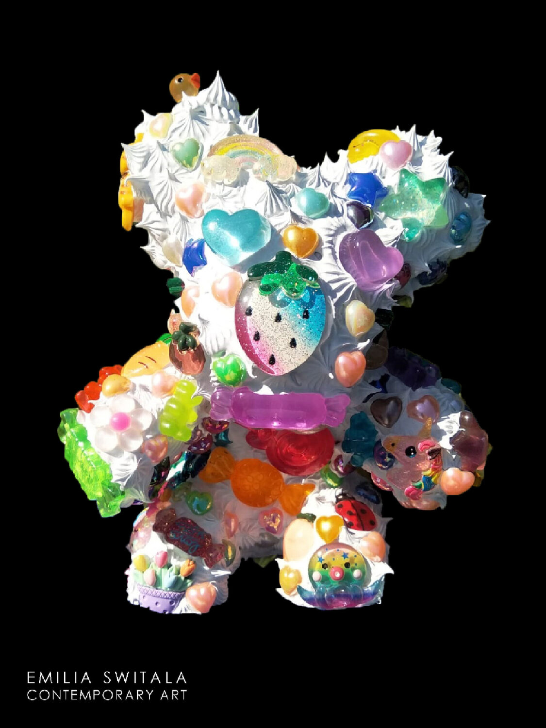 AIDEYA TEDDY BEAR SCULPTURE #380 Emilia Switala Sculpture for sale