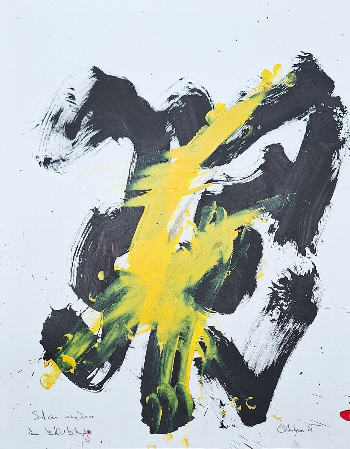Sol en medio de Lekubaso Juanjo Ortubia Original painting for sale