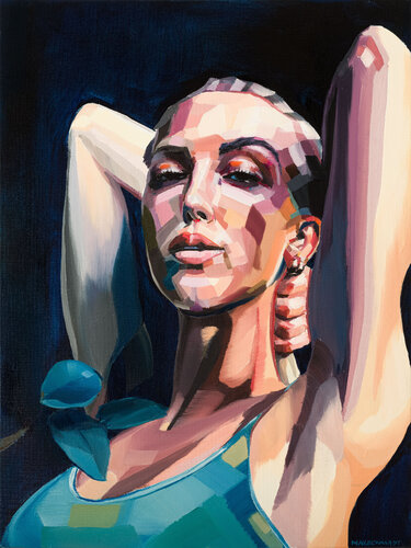 Streamergirl by Max Eckhardt, Painting for Sale on Select