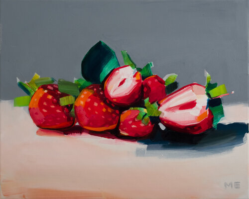 Strawberry Bang 3 by Max Eckhardt, Painting for Sale on Select