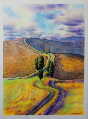 Toscana, Campi Elisi by Revaz Tcheishvili, Painting for Sale on Select