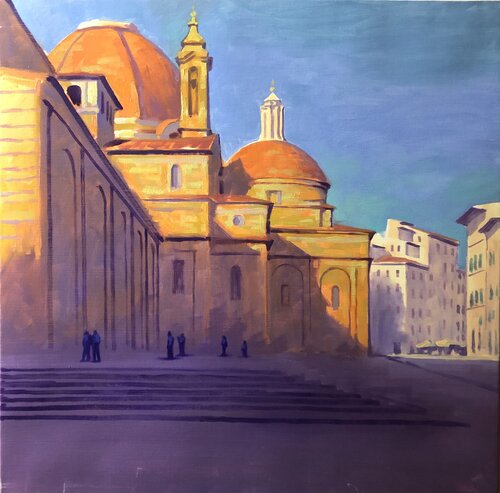 Piazza San Lorenzo by Revaz Tcheishvili, Painting for Sale on Select