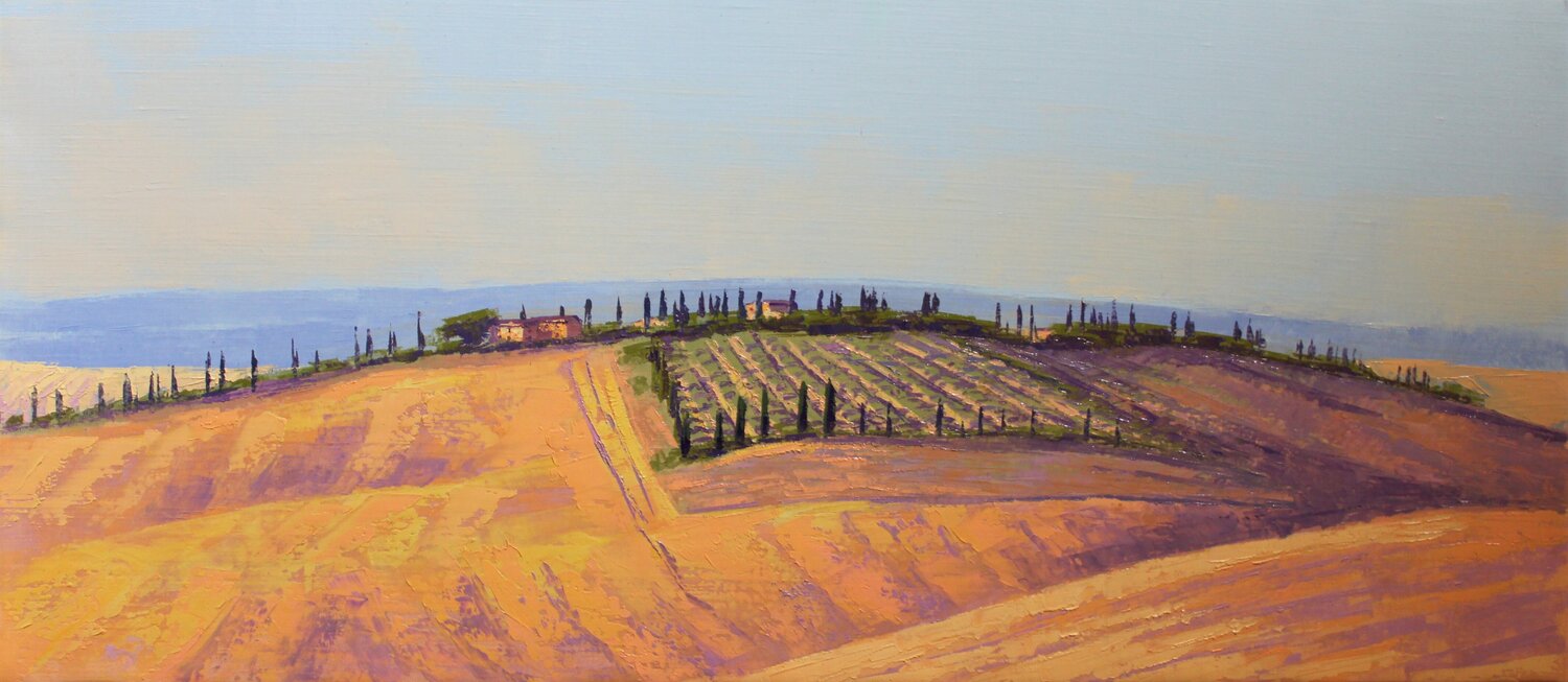Toscana, Asciano Revaz Tcheishvili Original painting for sale