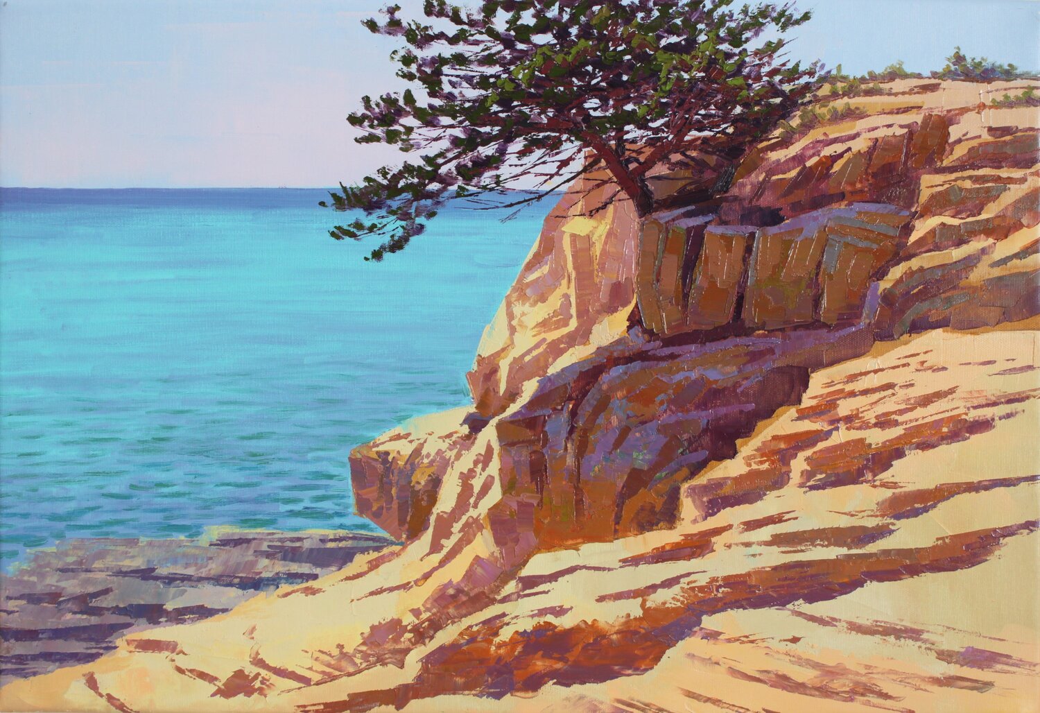 Cala di San Qurico Revaz Tcheishvili Original painting for sale